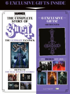 IN STOCK: Ultimate GHOST FAN PACK 2025 - Exclusive Crucifix Patch, Art Cards -CELEBRITY MAGAZINES 02GhostFanPack 2
