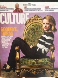 N/A CULTURE Magazine MAR 2018: CLAIRE FOY COVER & FEATURE Tracey Thorn DAVID TENNANT