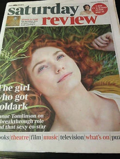 N/A ELEANOR TOMLINSON Interview POLDARK UK 1 DAY ISSUE DAMON ALBARN BLUR STEVE JOBS