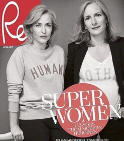 N/A UK Red Magazine April 2017 Gillian Anderson & Jennifer Nadel Subscribers Cover