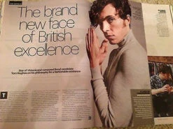 N/A Young Victoria TOM HUGHES Photo Shoot UK Shortlist Magazine 09/2016 THE BEATLES