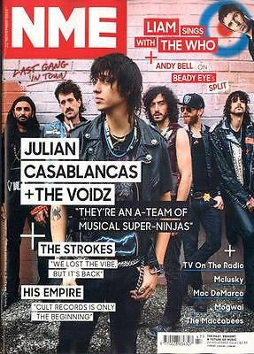 N/A NME MAGAZINE NOVEMBER 2014 JULIAN CASABLANCAS THE VOIDZ LIAM GALLAGHER THE WHO 3 N/A NME MAGAZINE NOVEMBER 2014 JULIAN CASABLANCAS THE VOIDZ LIAM GALLAGHER THE WHO