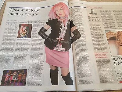 N/A TELEGRAPH REVIEW APRIL 2016 CYNDI LAUPER UK Interview CHRIS EVANS DAVID HOCKNEY 3 N/A TELEGRAPH REVIEW APRIL 2016 CYNDI LAUPER UK Interview CHRIS EVANS DAVID HOCKNEY