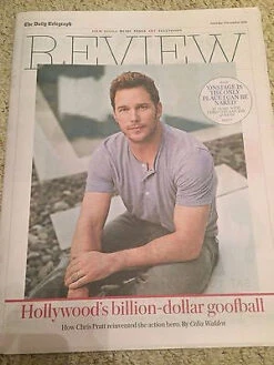 N/A CHRIS PRATT Photo Cover Telegraph Review Dec 2016 NEW Christine And The Queens