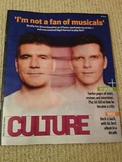 N/A Culture Magazine - February 23 2014 Simon Cowell Nigel Harman Beck Stacy Martin