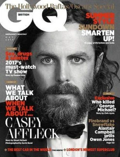 N/A UK GQ Magazine May 2017 Casey Affleck Photo Cover Interview - George Michael