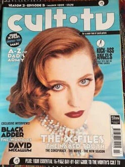 N/A UK Cult TV Magazine March 1998 Gillian Anderson Cover - David McCallum