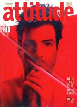 N/A ATTITUDE MAGAZINE 2015 ZACHARY QUINTO STAR TREK PHOTO INTERVIEW COVER