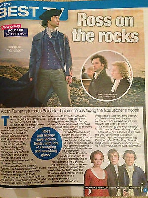 N/A WE LOVE TV Magazine 09/2016 AIDAN TURNER Poldark Photo Cover Interview 4 N/A WE LOVE TV Magazine 09/2016 AIDAN TURNER Poldark Photo Cover Interview - Image 2