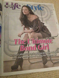 N/A LARA PULVER Interview JAMES BOND UK 1 DAY ISSUE NEW FEB 2014 WILL ARNETT
