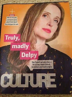 N/A JULIE DELPY PHOTO COVER INTERVIEW CULTURE MAGAZINE AUG 2016 DRAKE ELVIS PRESLEY