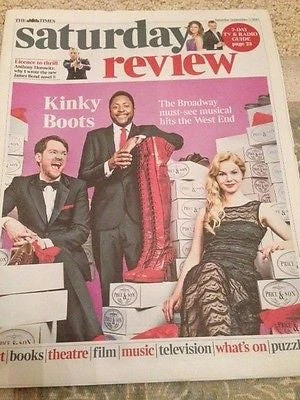 N/A (UK) TIMES REVIEW SEPT 2015 CYNDI LAUPER PHOTO INTERVIEW KINKY BOOTS JAMES BOND 4 N/A (UK) TIMES REVIEW SEPT 2015 CYNDI LAUPER PHOTO INTERVIEW KINKY BOOTS JAMES BOND - Image 2