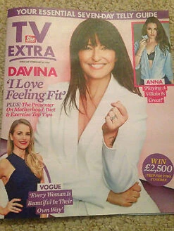 N/A TV EXTRA Magazine February 2016 DAVINA McCALL Vogue Williams Anna Passey