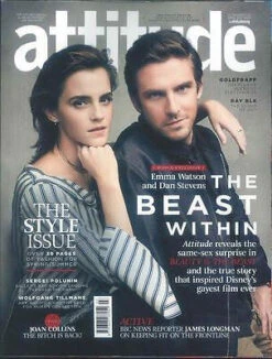 N/A UK Attitude Magazine April 2017 Emma Watson Dan Stevens Beauty And The Beast