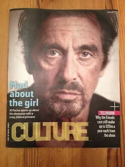 N/A CULTURE MAGAZINE SEPTEMBER 2014 AL PACINO SLASH VELVET REVOLVER RYAN ADAMS