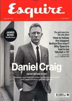 N/A UK ESQUIRE MAGAZINE OCTOBER 2015 DANIEL CRAIG JAMES BOND SPECTRE PHOTO INTERVIEW