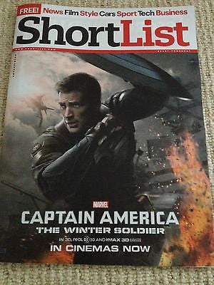 N/A CHRIS EVANS - CAPTAIN AMERICA THE WINTER SOLDIER NEW SHORTLIST UK COVER MAGAZINE 3 N/A CHRIS EVANS - CAPTAIN AMERICA THE WINTER SOLDIER NEW SHORTLIST UK COVER MAGAZINE