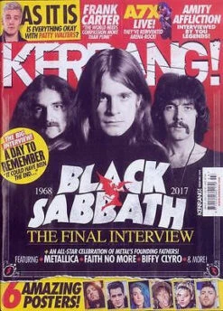 N/A KERRANG! Magazine 21st Jan 2017 #1654 Black Sabbath - The Final Interview