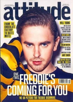 N/A ATTITUDE MAGAZINE JUNE 2015 FREDDIE HIGHMORE WILL YOUNG COLIN FARRELL ANDY COHEN