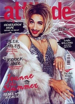 N/A UK Attitude Magazine May 2017 Joanne The Scammer Megan Mullally Tyler Oakley