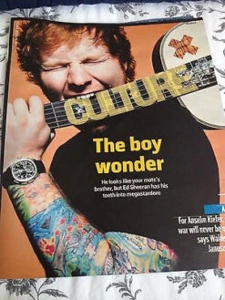 N/A ED SHEERAN PHOTO COVER CULTURE MAGAZINE SEPTEMBER 2014 RAY DAVIES CILLIAN MURPHY