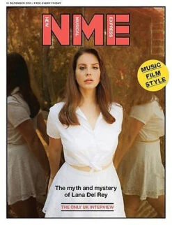N/A LANA DEL REY Photo Cover Interview UK NME MAGAZINE DECEMBER 2015