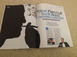 N/A UK FASHION MAGAZINE 2014 IAN FLEMING JAMES BOND DOMINIC COOPER RUSSELL CROWE