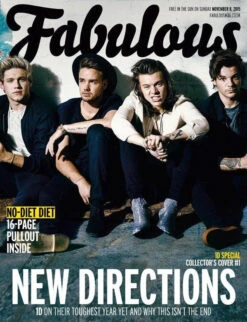 N/A 1D One Direction UK Fabulous Magazine - Group Cover - November 2015 - NEW