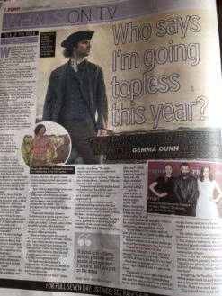 N/A TV Extra September 2016 Poldark AIDAN TURNER Photo Interview