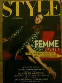 N/A LEA SEYDOUX Rare UK STYLE Magazine From October 2011 - James Bond Girl