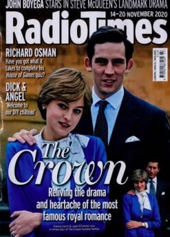 UK Radio Times Magazine 14 Nov 2020: THE CROWN Josh O'Connor EMMA CORRIN