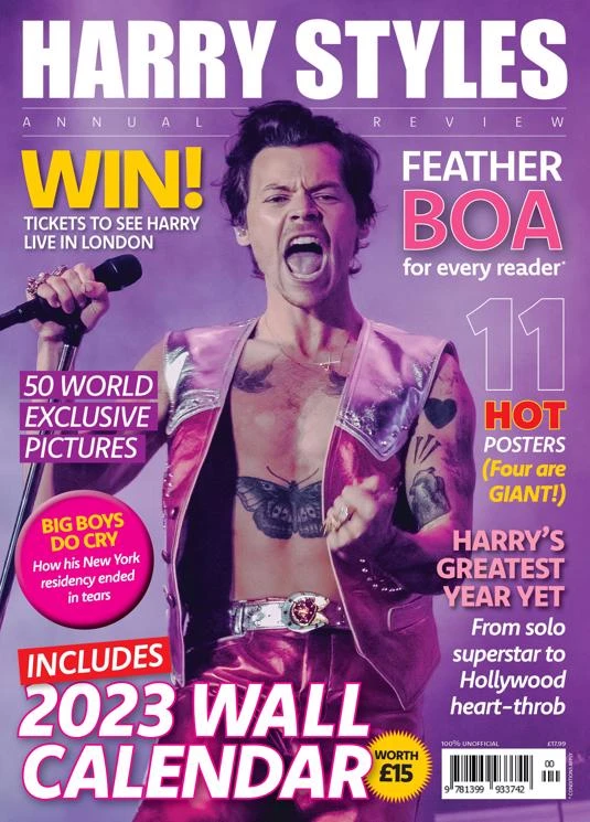Harry Styles Annual & Calendar 2023 Magazine + Gift Wrap & Posters (In Stock) 3 Harry Styles Annual & Calendar 2023 Magazine + Gift Wrap & Posters (In Stock)