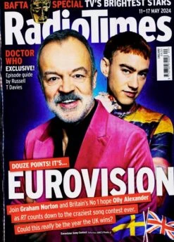 Radio Times Magazine 11-17th May 2024 Eurovision 2024 Olly Alexander Jonathan Bailey -CELEBRITY MAGAZINES 2769999