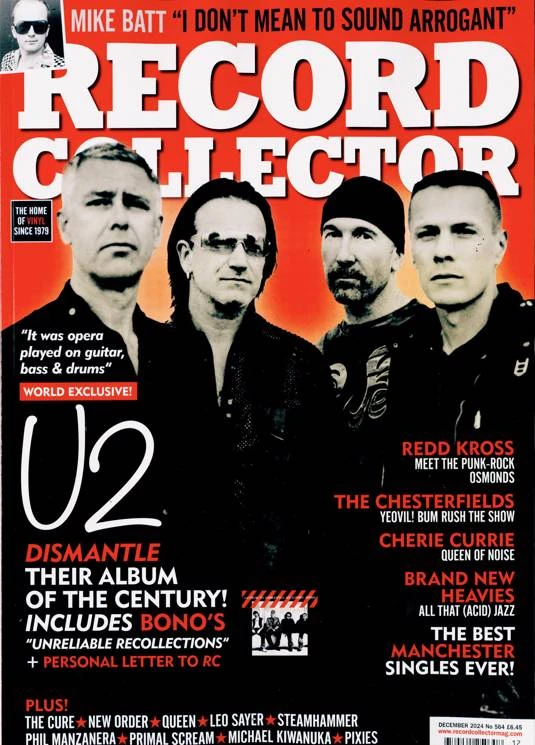 Record Collector Magazine Dec 2024. U2 Bono World Exclusive 3 Record Collector Magazine Dec 2024. U2 Bono World Exclusive