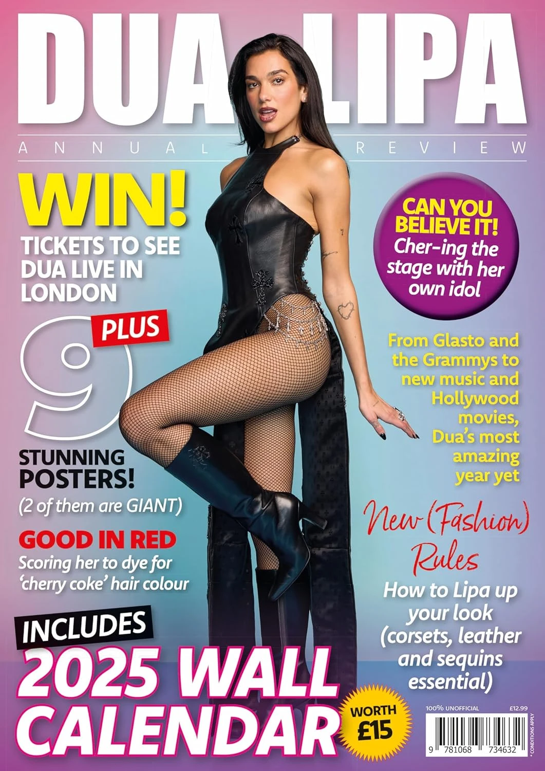 Dua Lipa Annual Review Magazine & 2025 Calendar 3 Dua Lipa Annual Review Magazine & 2025 Calendar