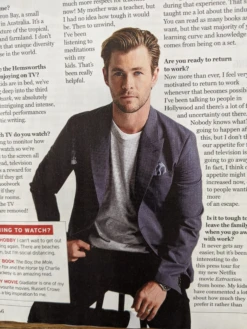 Radio Times Magazine May 9th 2020: CHRIS HEMSWORTH Levison Wood DAMIEN CHAZELLE