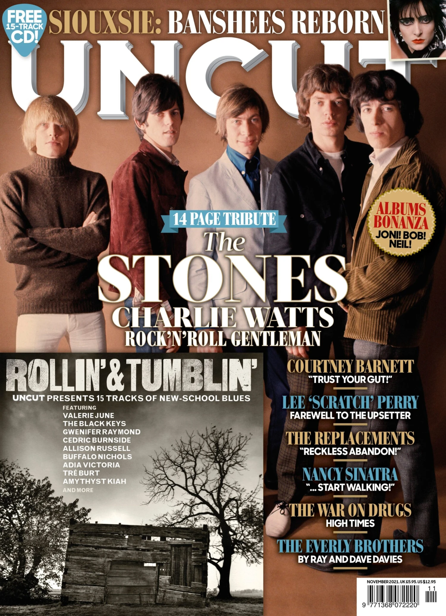 Uncut Magazine November 2021 Charlie Watts Tribute The Rolling Stones & Free CD 3 Uncut Magazine November 2021 Charlie Watts Tribute The Rolling Stones & Free CD