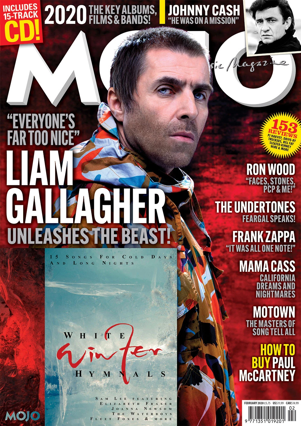 UK Mojo Magazine Feb 2020: LIAM GALLAGHER Oasis + FREE CD - RONNIE WOOD Motown 3 UK Mojo Magazine Feb 2020: LIAM GALLAGHER Oasis + FREE CD - RONNIE WOOD Motown