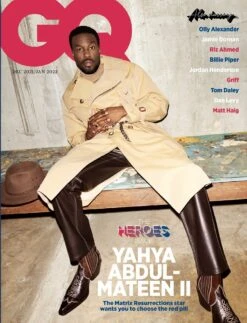 BRITISH GQ Magazine UK December 2021 Yahya Abdul Mateen II US COVER FEATURE