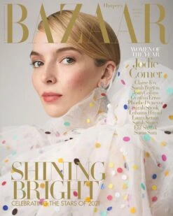 JODIE COMER COVER HARPER'S BAZAAR (UK) DECEMBER 2021