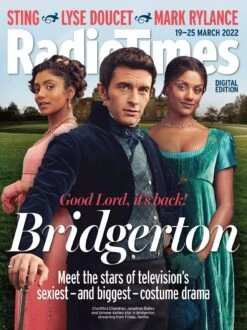 RADIO TIMES Magazine 19/03/2022 JONATHAN BAILEY Bridgerton Simone Ashley