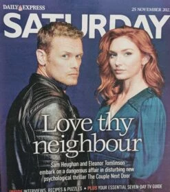 SATURDAY Mag 25/11/2023 Sam Heughan & Eleanor Tomlinson Take That