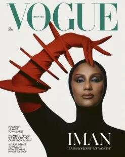 IMAN BOWIE For Vogue UK Magazine - January 2023 David Bowie