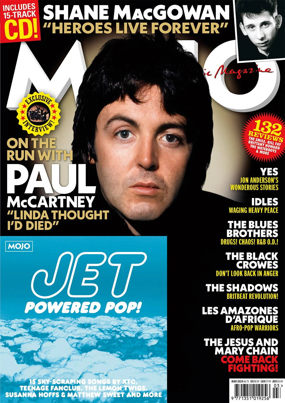 MOJO MAGAZINE - MARCH 2024 - PAUL McCARTNEY - CD - BRAND NEW 3 MOJO MAGAZINE - MARCH 2024 - PAUL McCARTNEY - CD - BRAND NEW