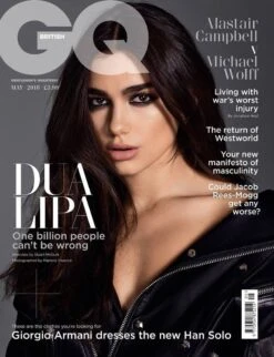DUA LIPA BRITISH GQ MAGAZINE UK Cover May 2018 - Michael Wolff Westworld