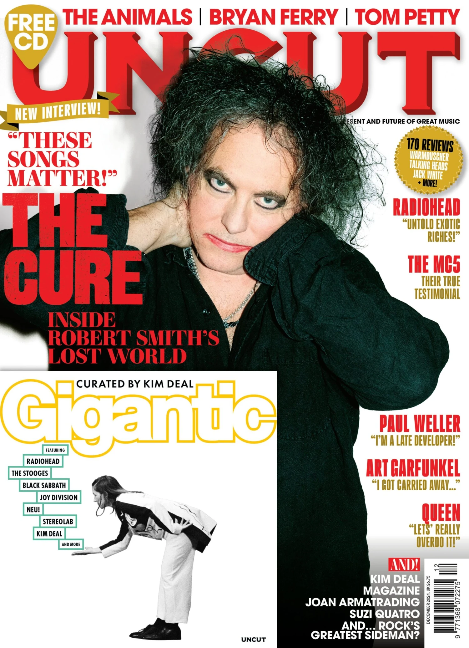 UNCUT Magazine – December 2024: The Cure Robert Smith & Exclusive Kim Deal CD 3 UNCUT Magazine – December 2024: The Cure Robert Smith & Exclusive Kim Deal CD