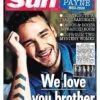 LIAM PAYNE One Direction Death - The Sun UK NEWSPAPER (18 Oct 2024) -CELEBRITY MAGAZINES GaH3zxwXgAEQkRC