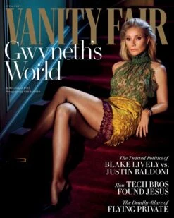VANITY FAIR MAGAZINE - APRIL 2025 - GWYNETH PALTROW Cover On Timothee Chalamet