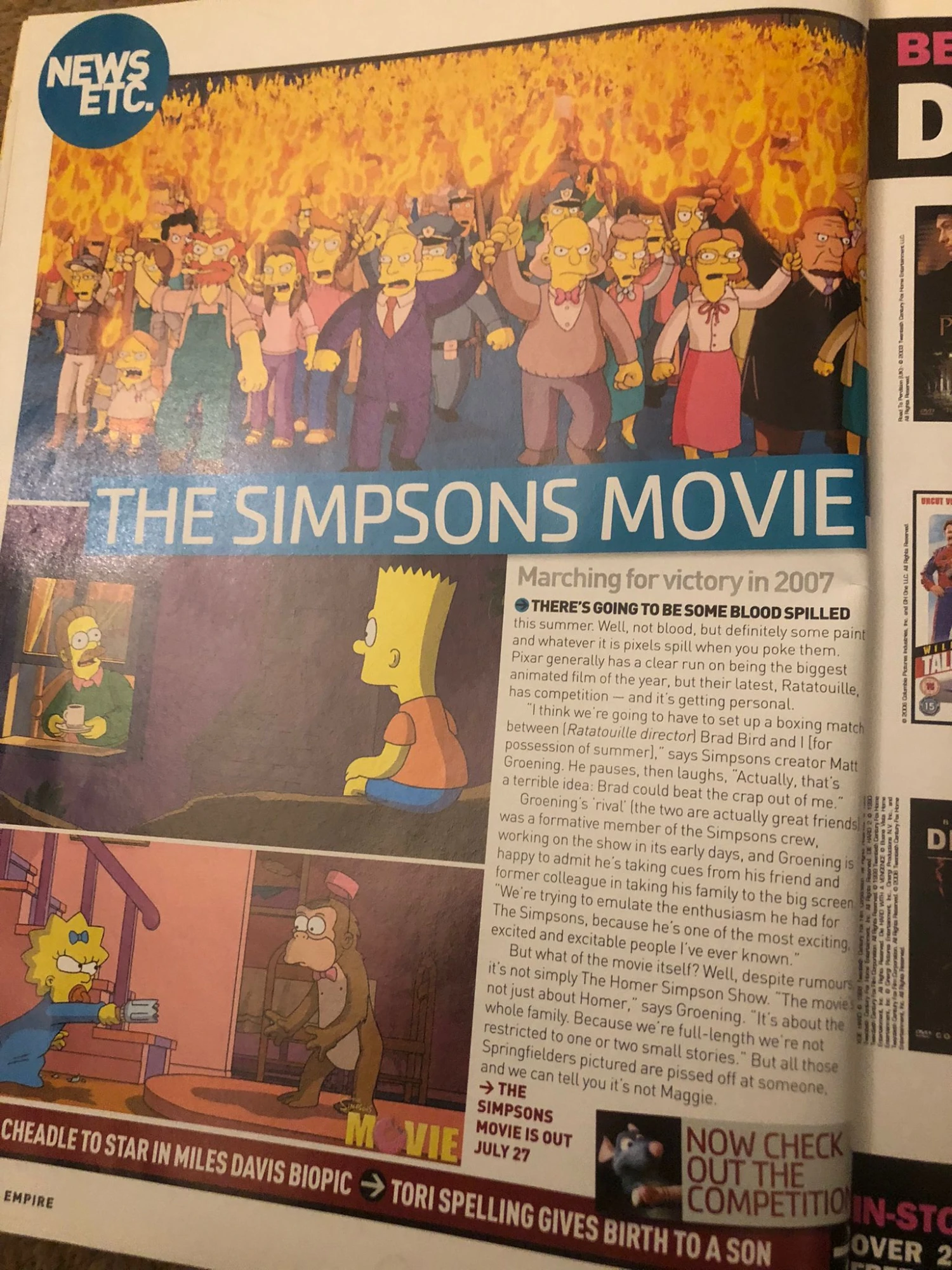 Empire Magazine May 2007 THE SIMPSONS MOVIE 3 Empire Magazine May 2007 THE SIMPSONS MOVIE