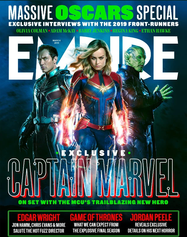 Empire Magazine March 2019: CAPTAIN MARVEL Brie Larson JUDE LAW Skrull 3 Empire Magazine March 2019: CAPTAIN MARVEL Brie Larson JUDE LAW Skrull